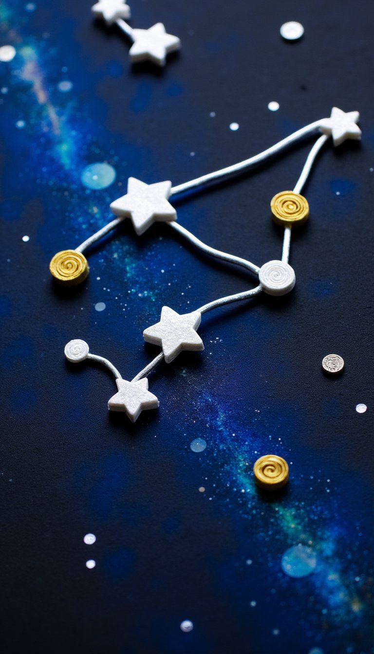 7. Paper Quilled Constellation Art