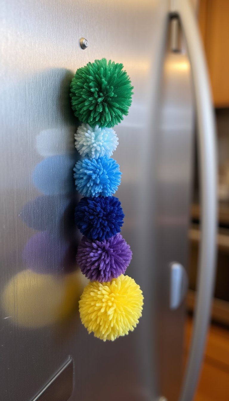 15. Magnetic Pom Pom Fridge Friend