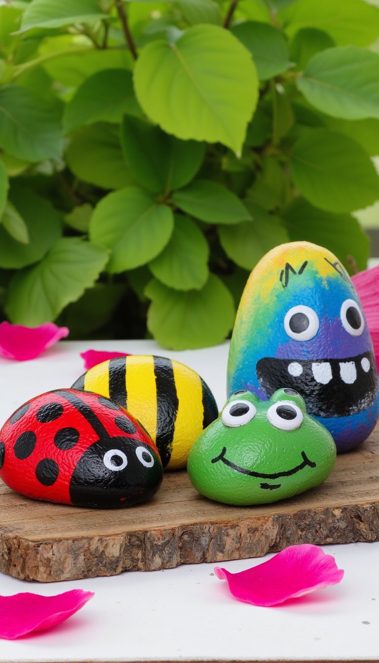 7. Painted Rock Garden Critters