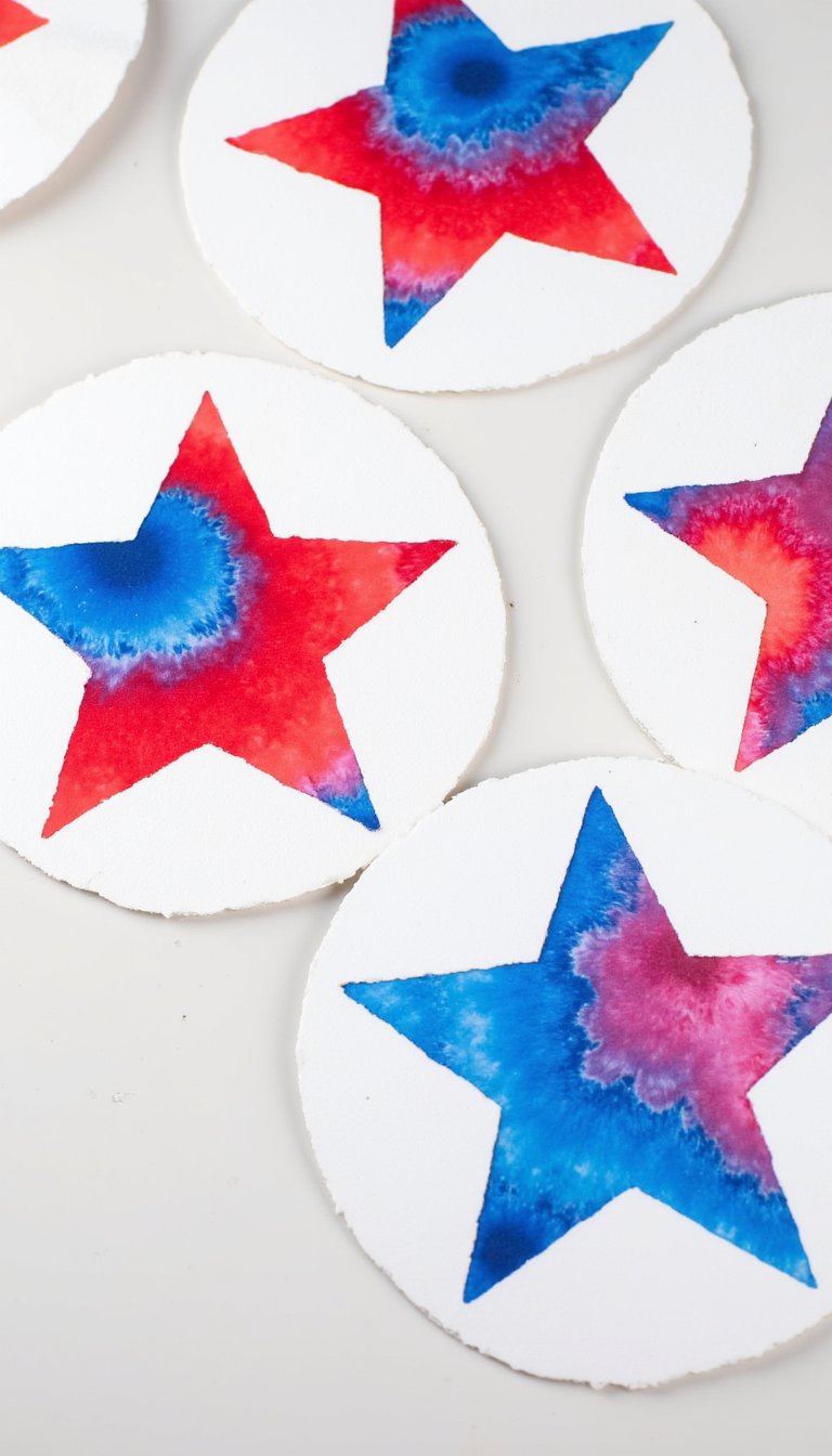 4. Bleeding Tissue Paper Stars