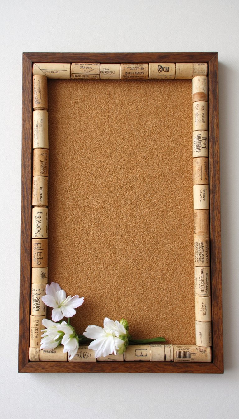 6. Wine Cork Bulletin Board