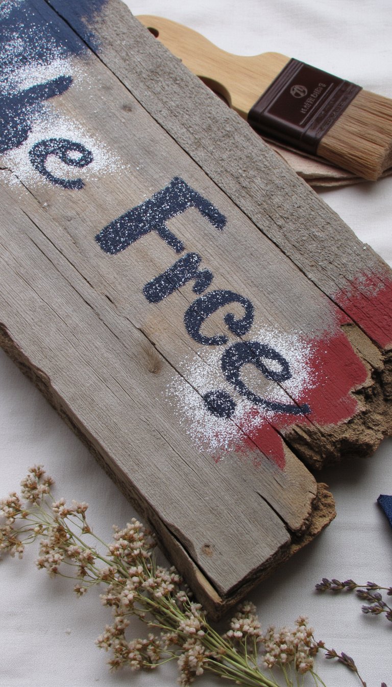 13. Reclaimed Wood Pallet Sign