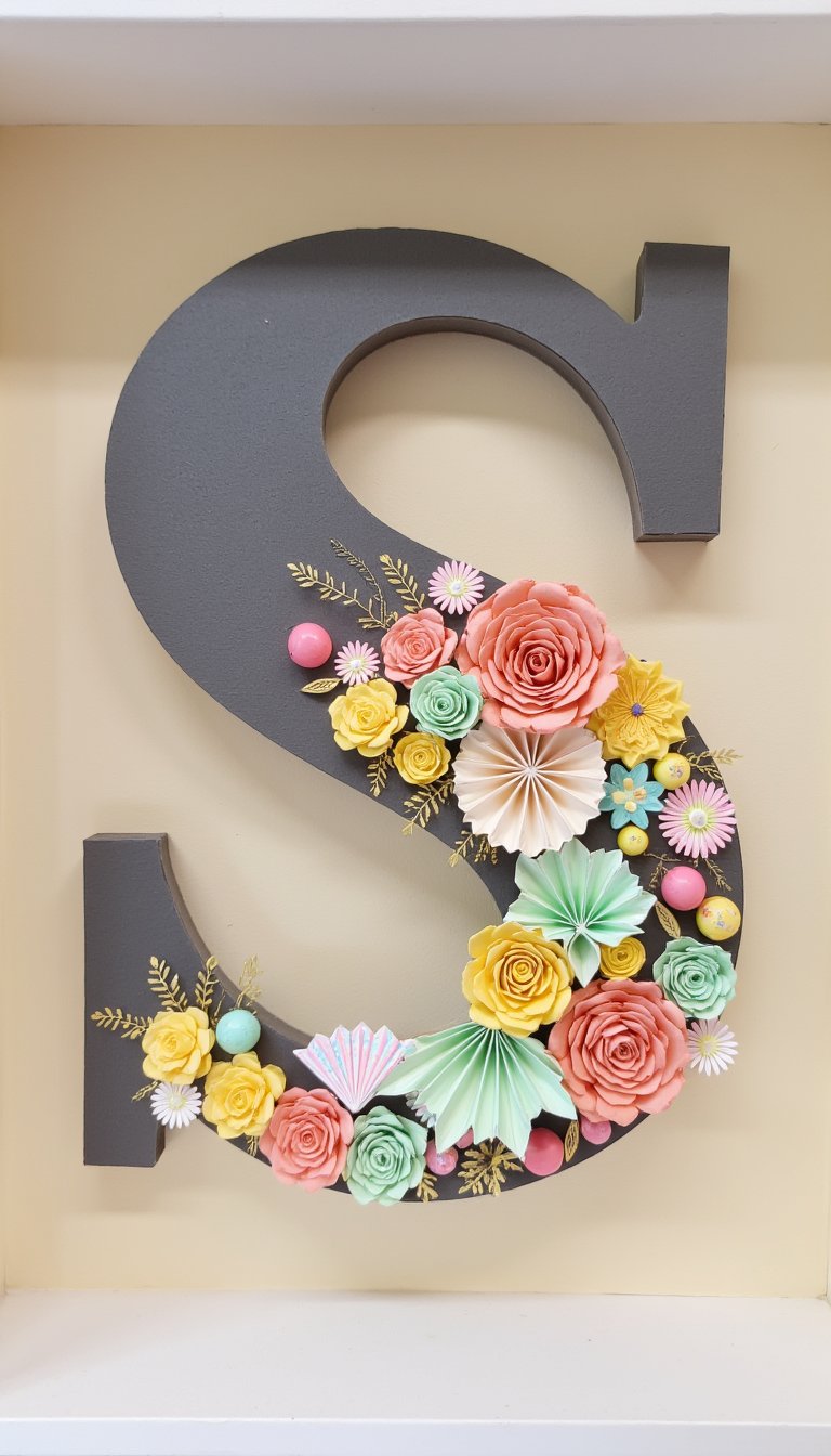 26. Paper Initial Shadow Box