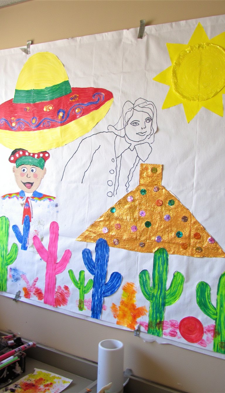 11. Collaborative Mural on Butcher Paper