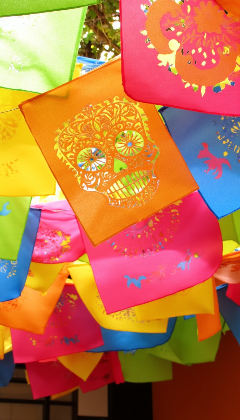 14. Brighten the Space with Papel Picado Banners Everywhere