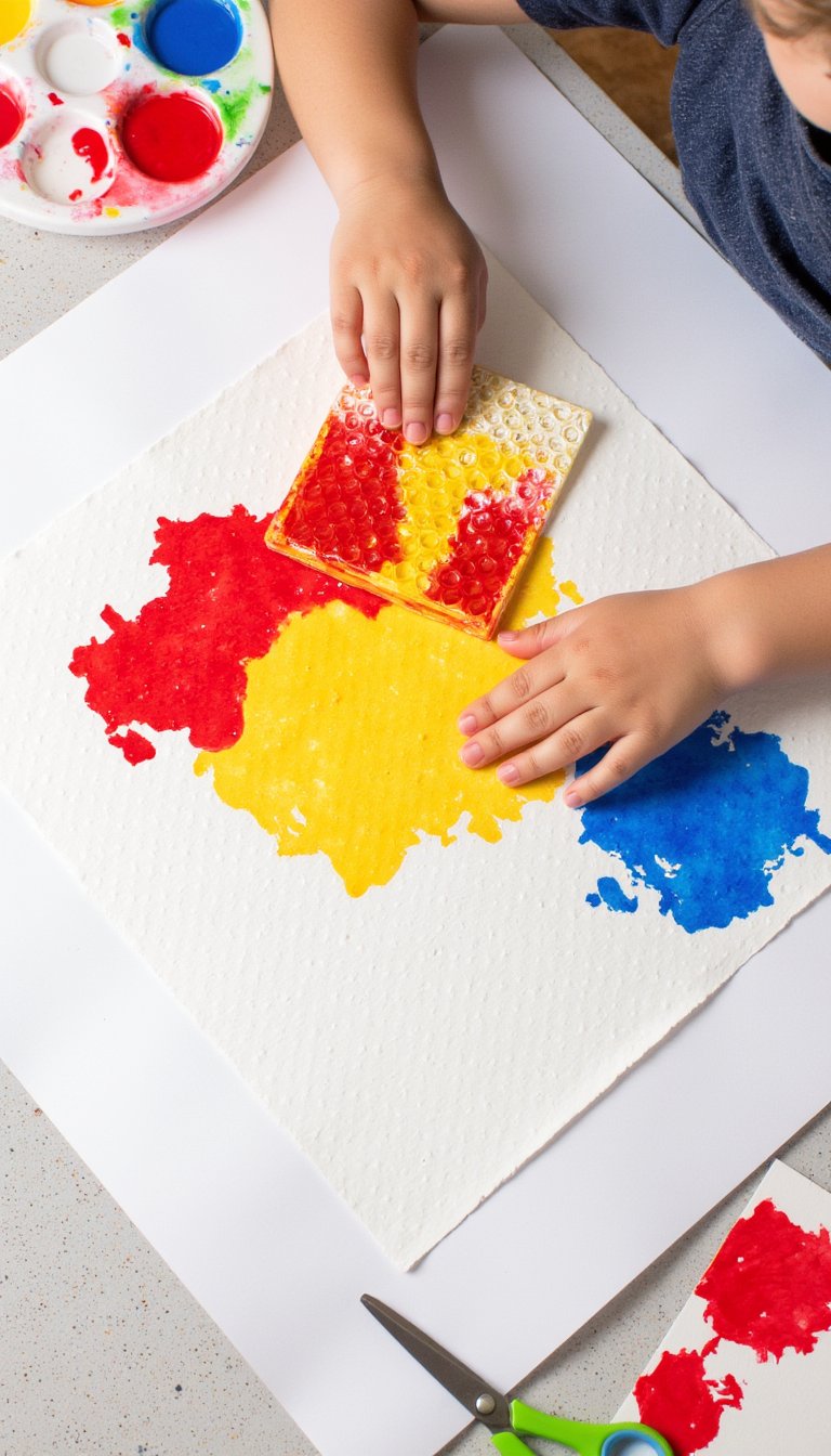 4. Bubble Wrap Printing