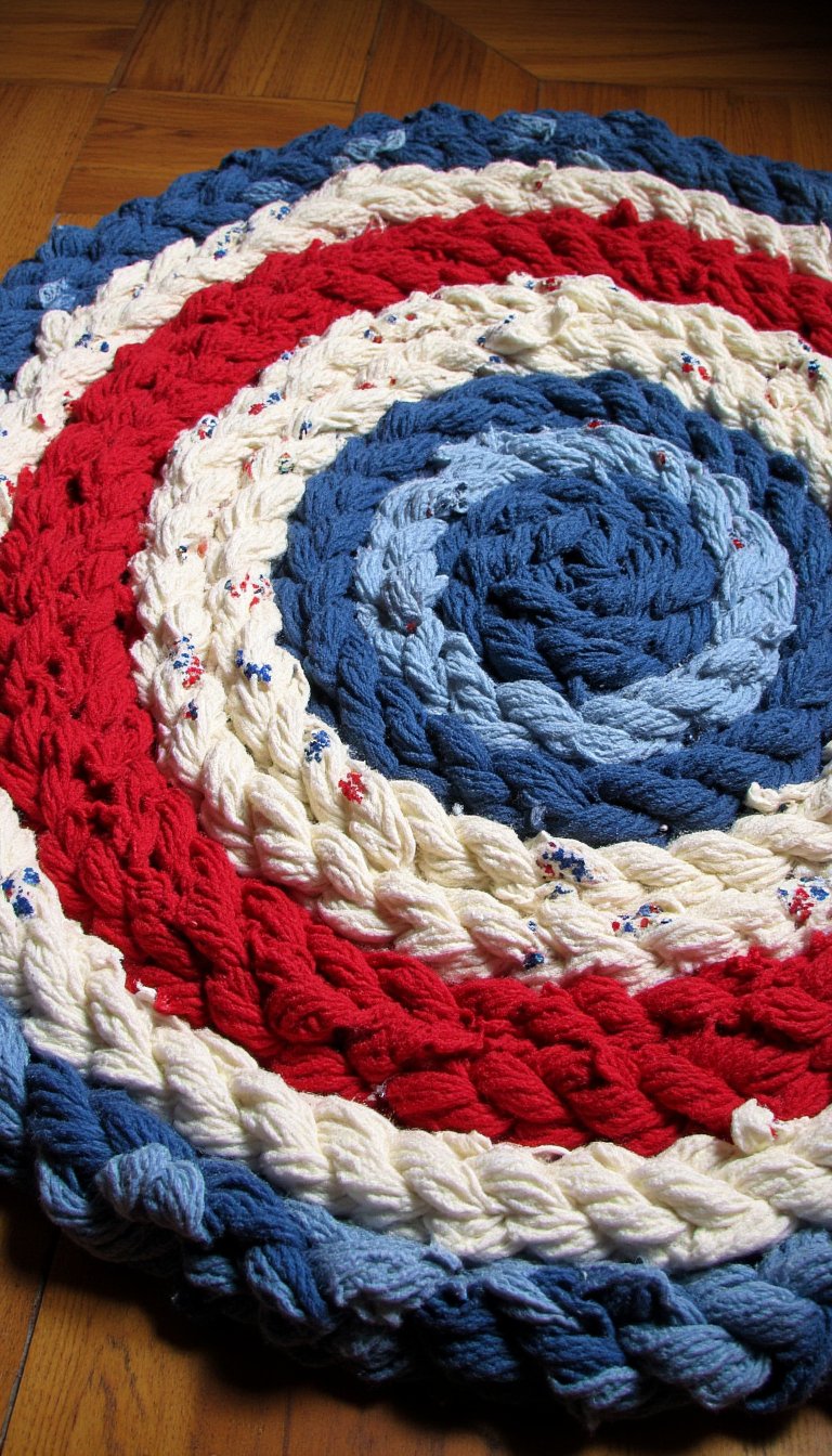 5. Rag Rugs from Old T-Shirts or Sheets
