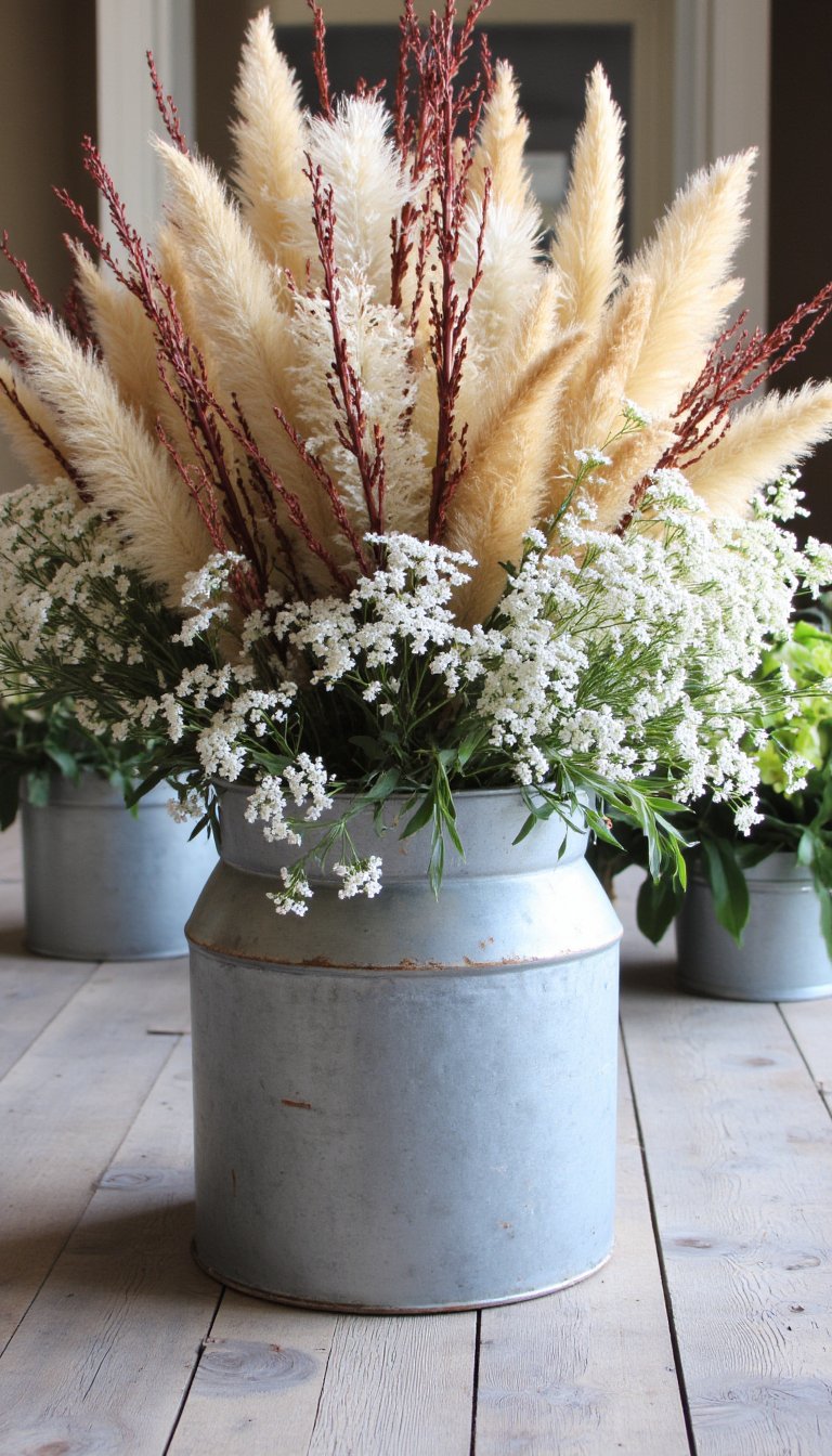 12. Milk Can Firework Vase