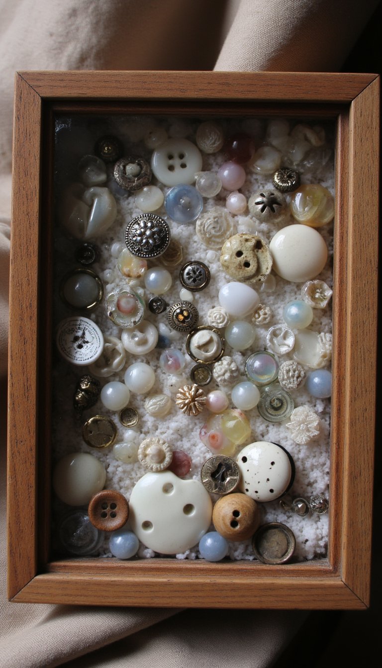 16. Memory Button Shadow Box