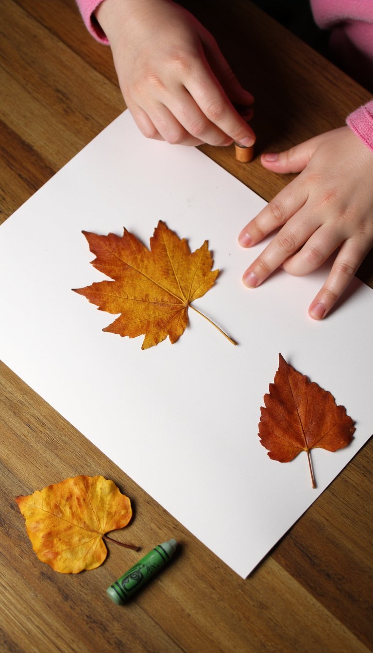 14. Leaf Rubbing Art