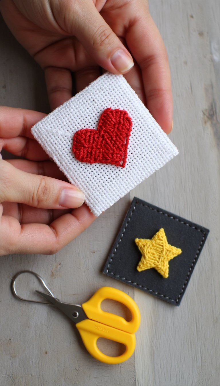 8. Mini Cross-Stitch Patches