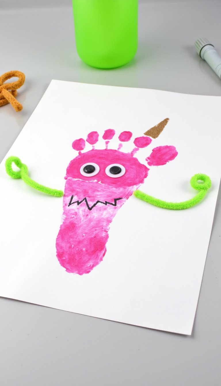 6. Friendly Footprint Monster