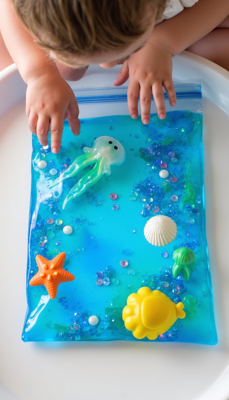 5. Squishy Sensory Bag Aquarium