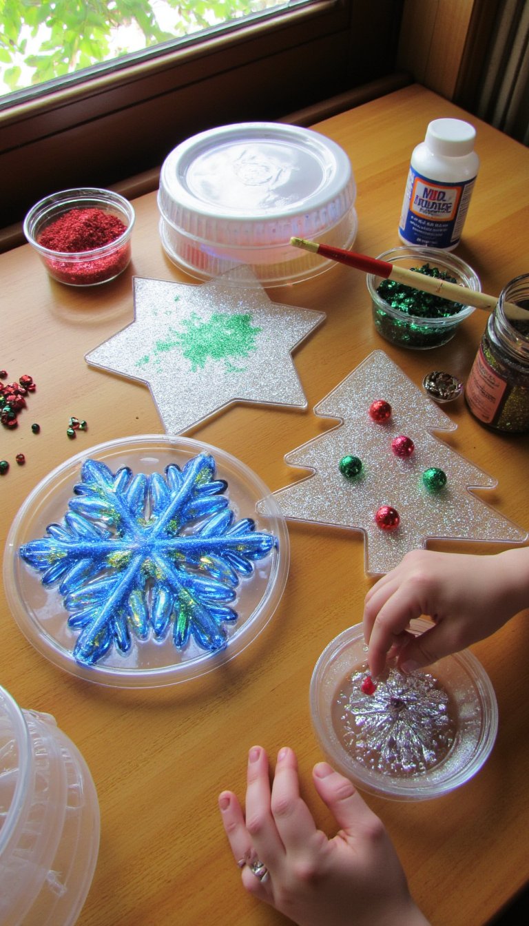 6. "Frozen" Sun Catchers