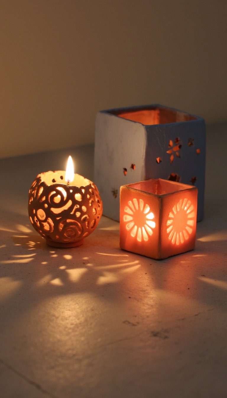 17. Dreamy Tea Light Candle Holders