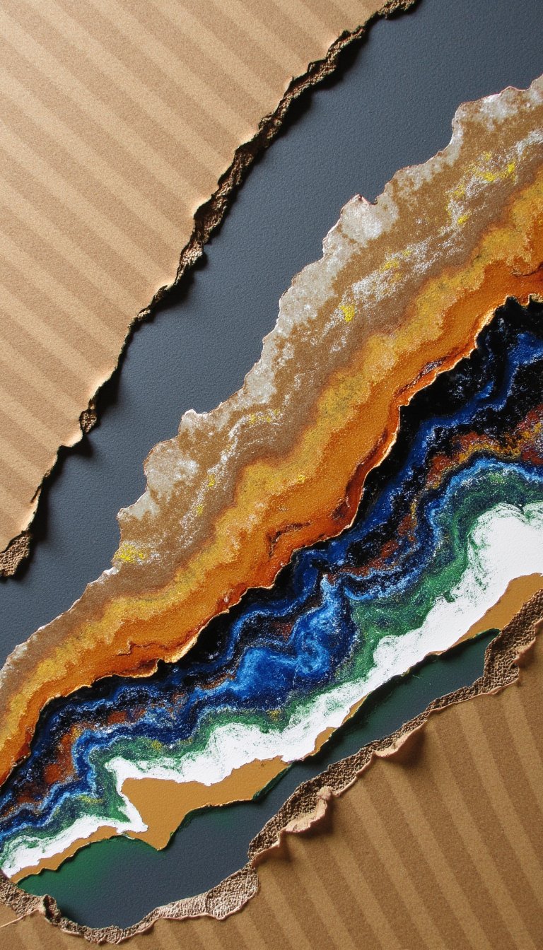 23. Textured Cardboard Canvases