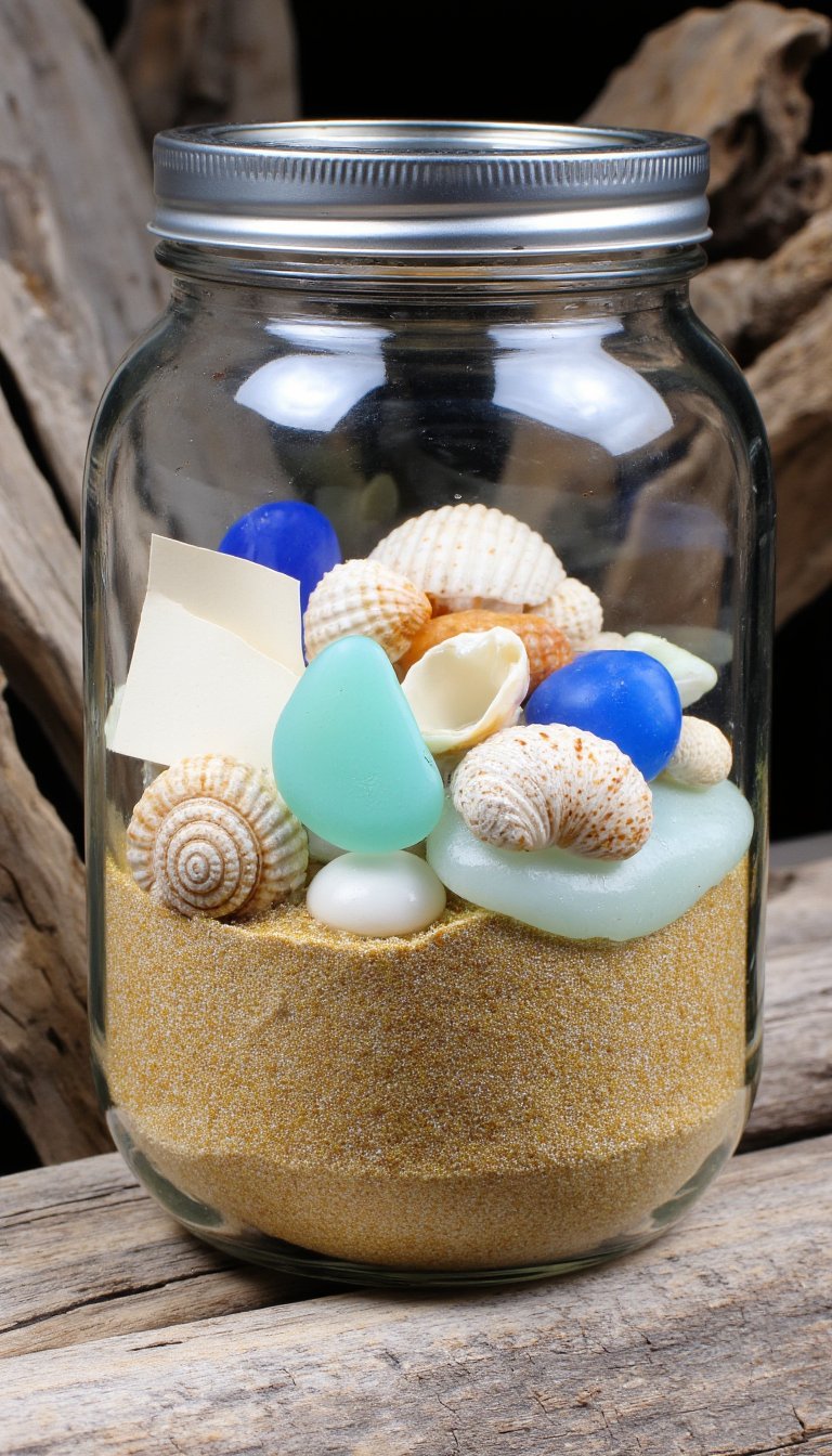10. Seashell Memory Jar