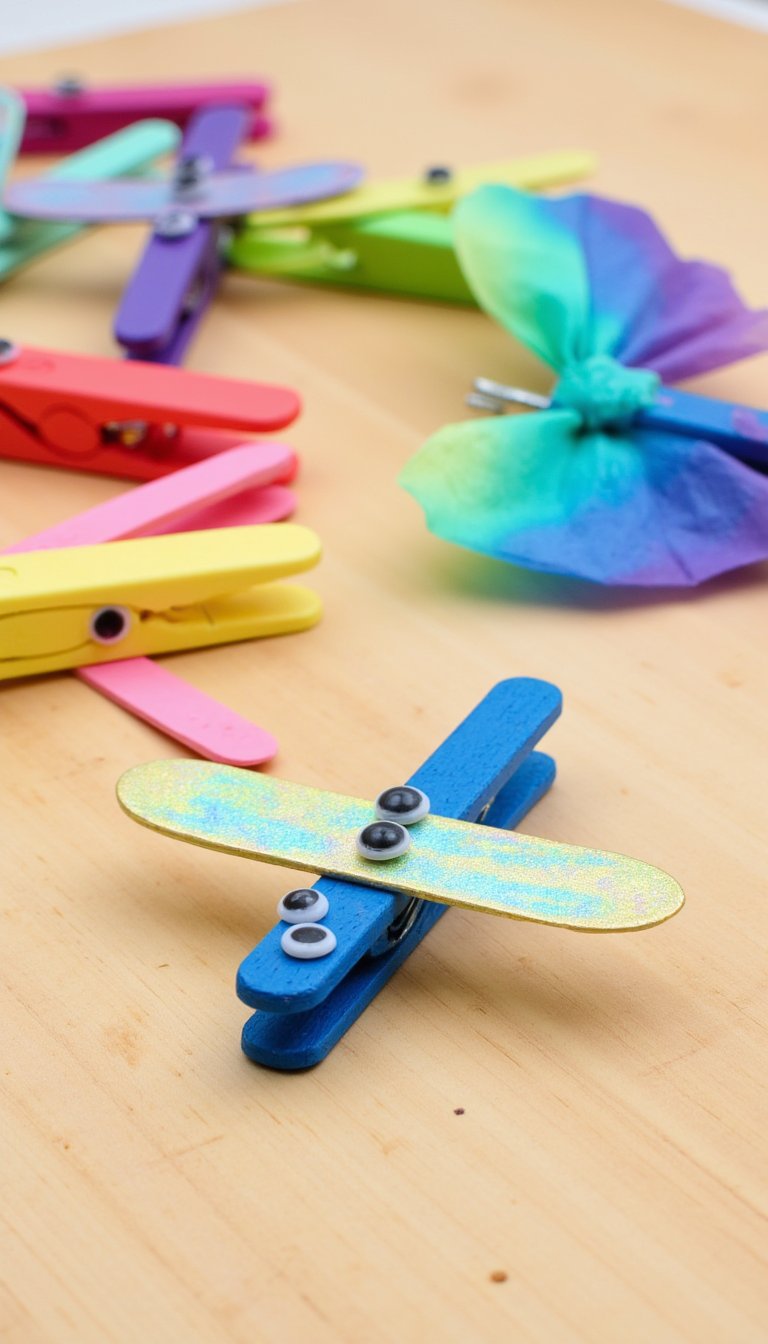 11. Clothespin Dragonflies