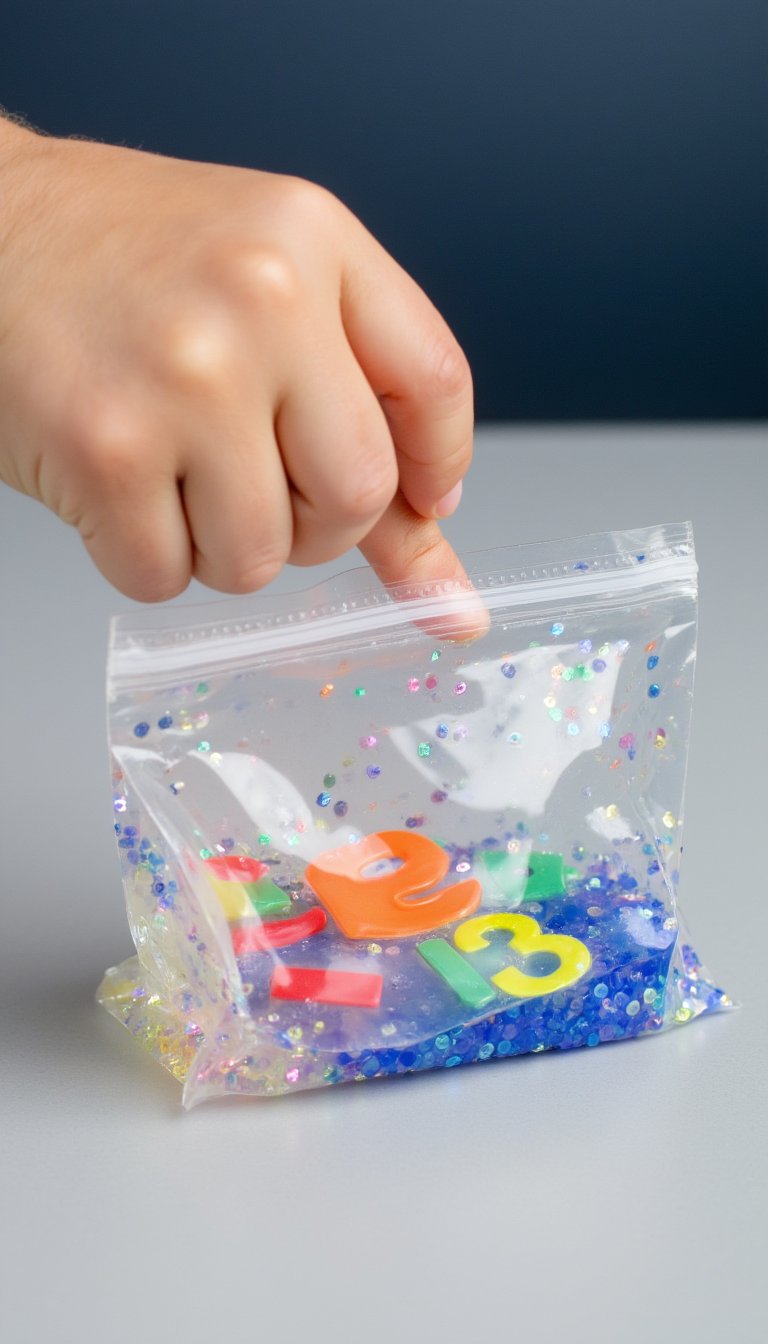 15. Sensory Bag Number Hunt