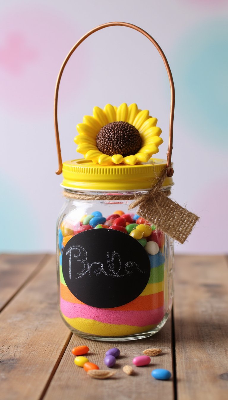 12. Personalized Mason Jar Basket