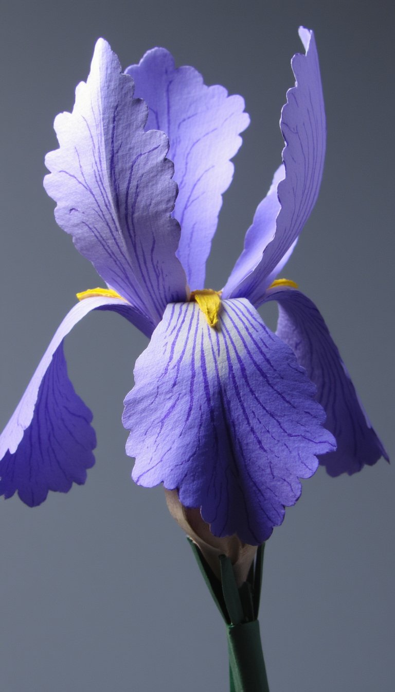19. Paper Iris with Elegant Falls