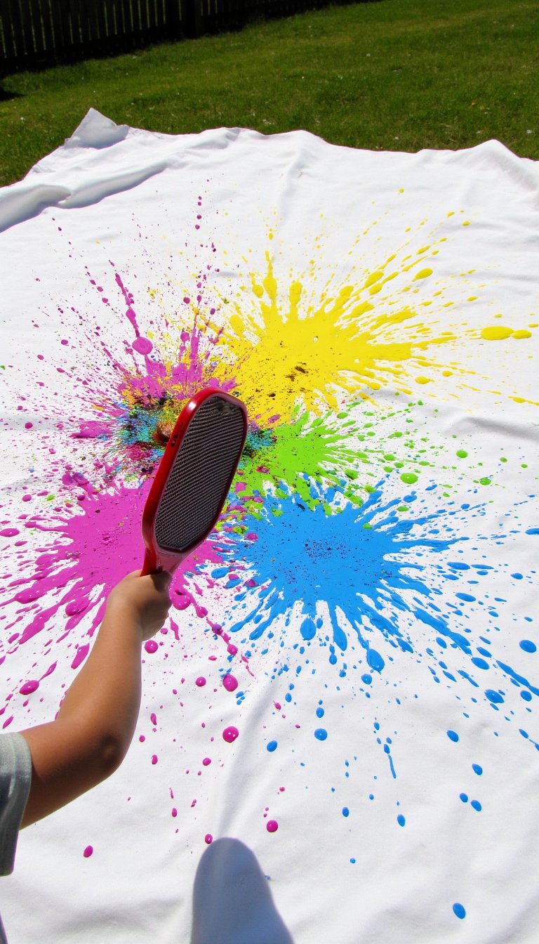9. Fly Swatter Splat Painting