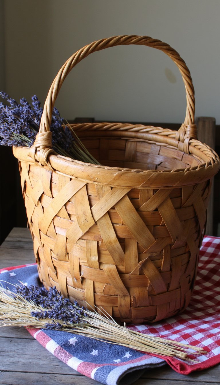 17. A Handwoven Market Basket