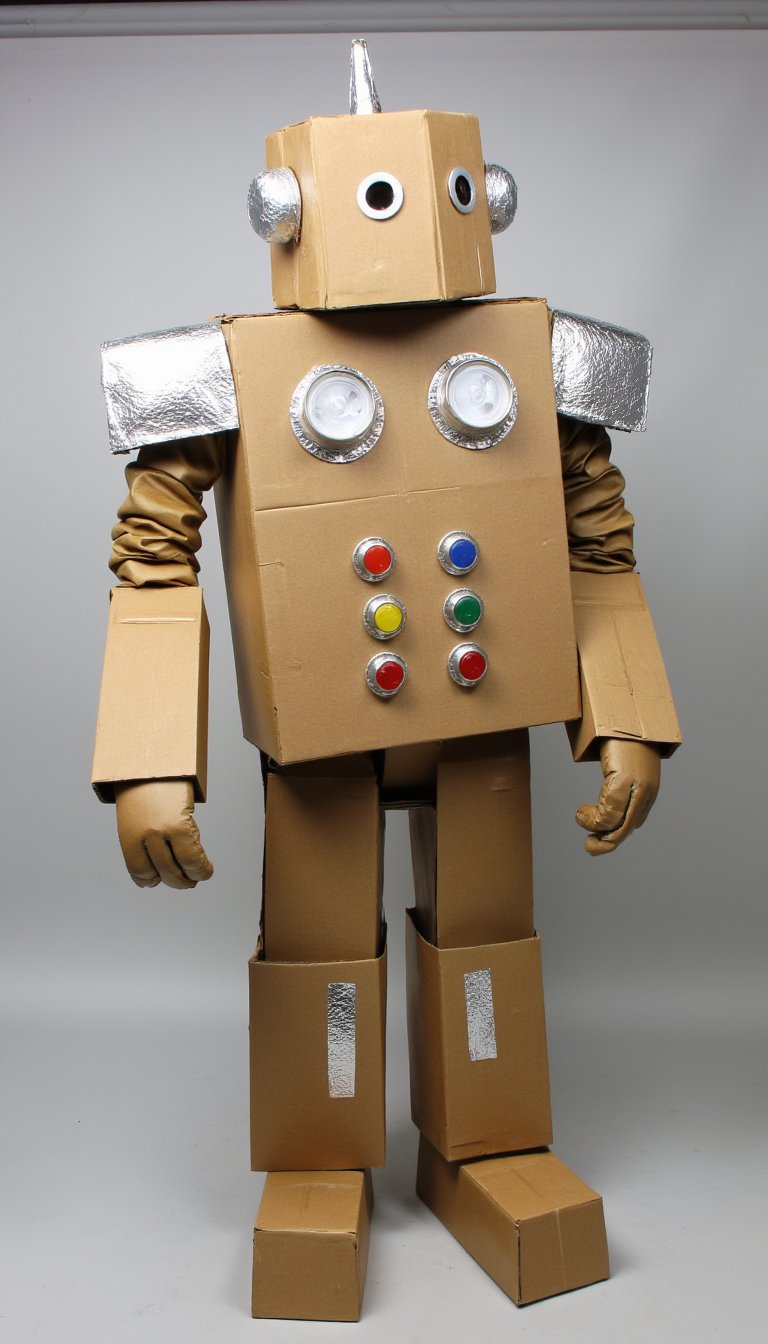 3. Cardboard Robot Costume