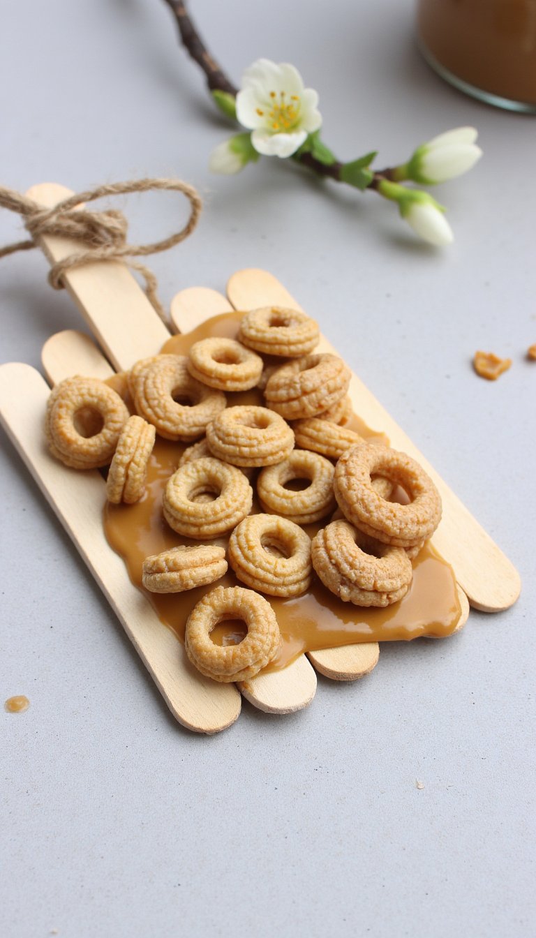 5. Cheerio & Popsicle Stick Bird Feeder