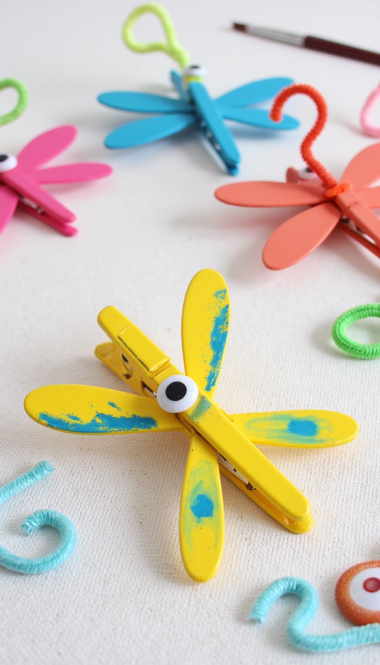 19. Clothespin Dragonflies