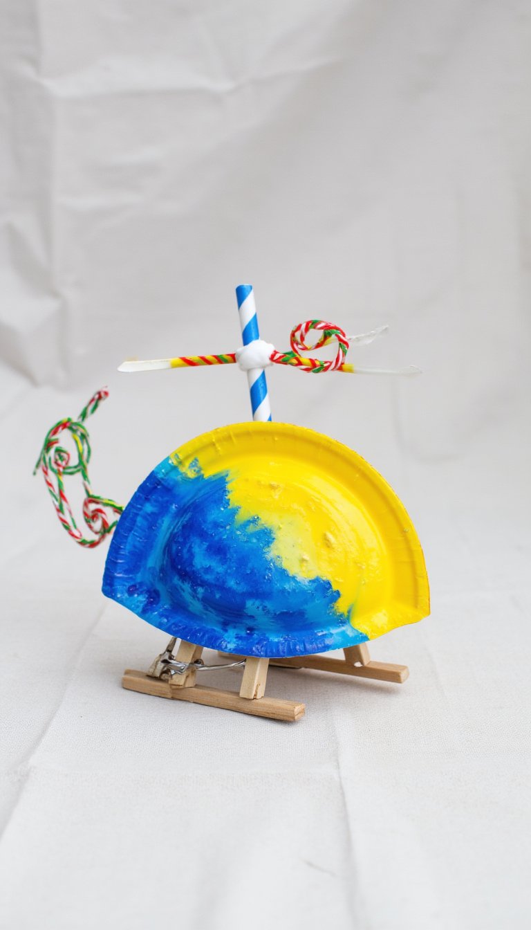 22. Paper Plate Helicopter