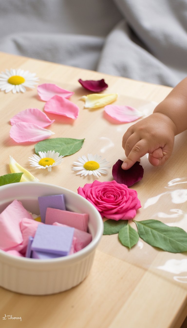 8. Flower Petal Collage