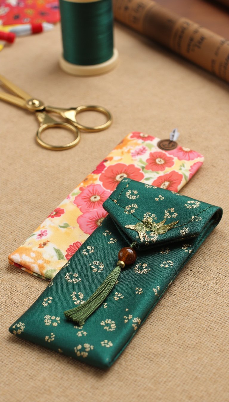 12. Charmingly Simple Fabric Bookmarks