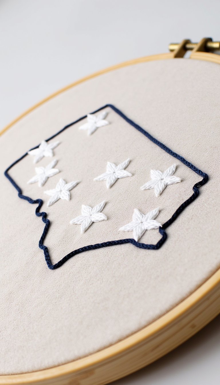 16. Americana Embroidery Hoop Art