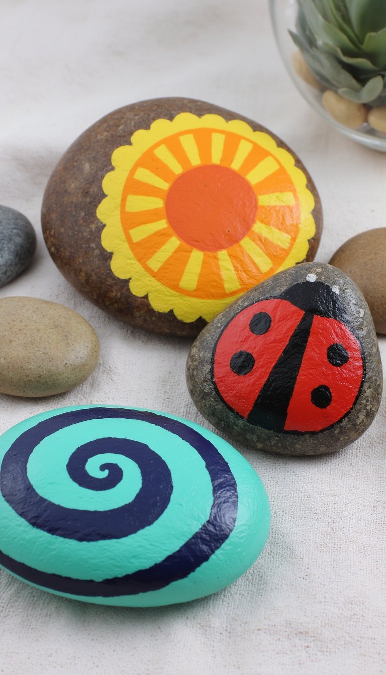 13. Painted Garden Stones