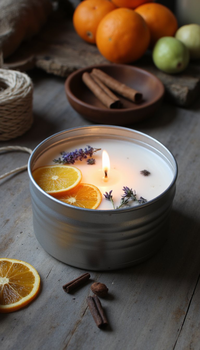 4. Citronella Candle in a Tin