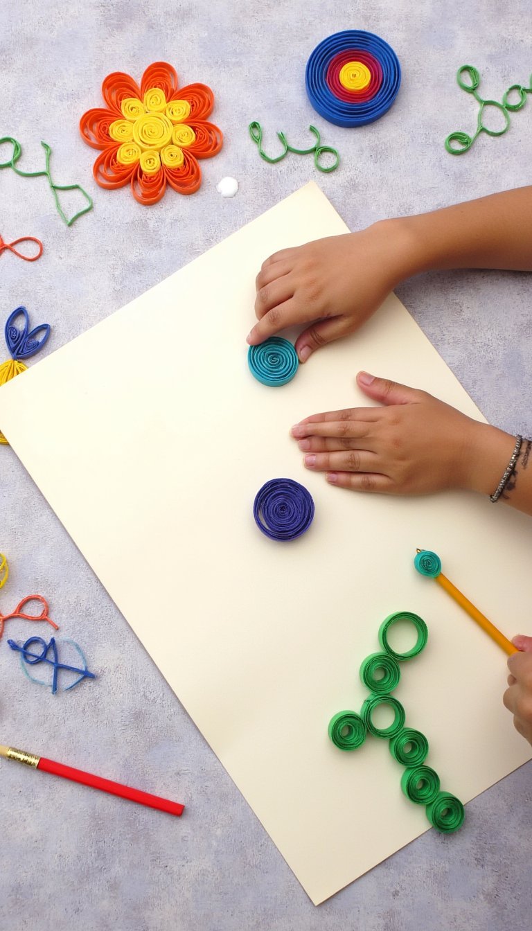 4. Quilled Paper Shape Art