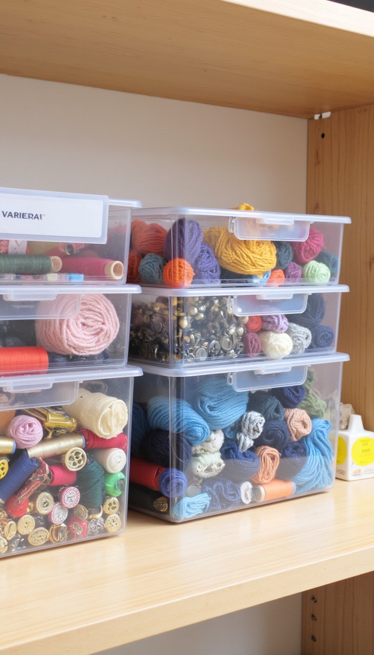 5. VARIERA Plastic Bins for Color-Coded Bliss