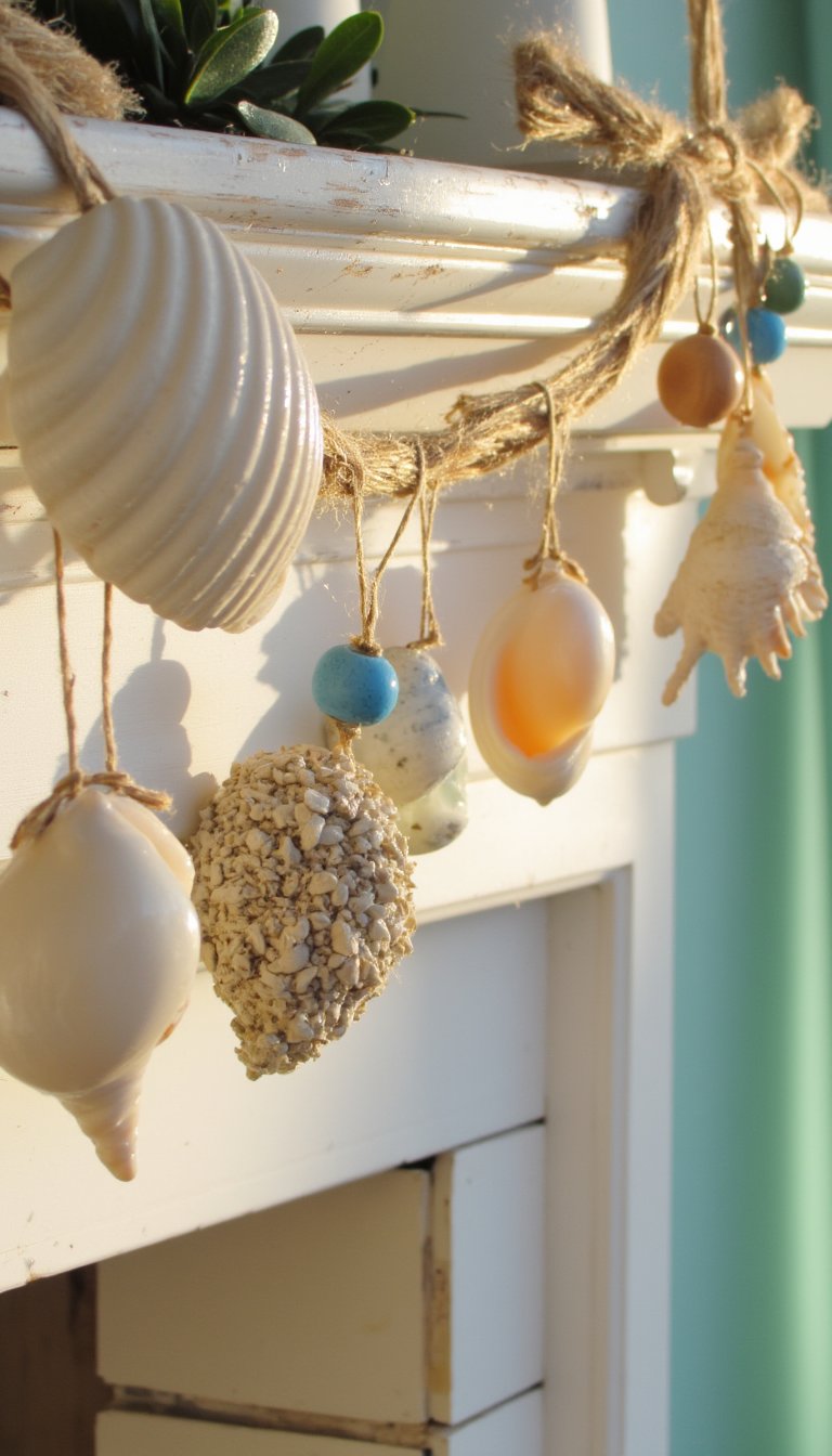 9. Beachy Seashell Garland