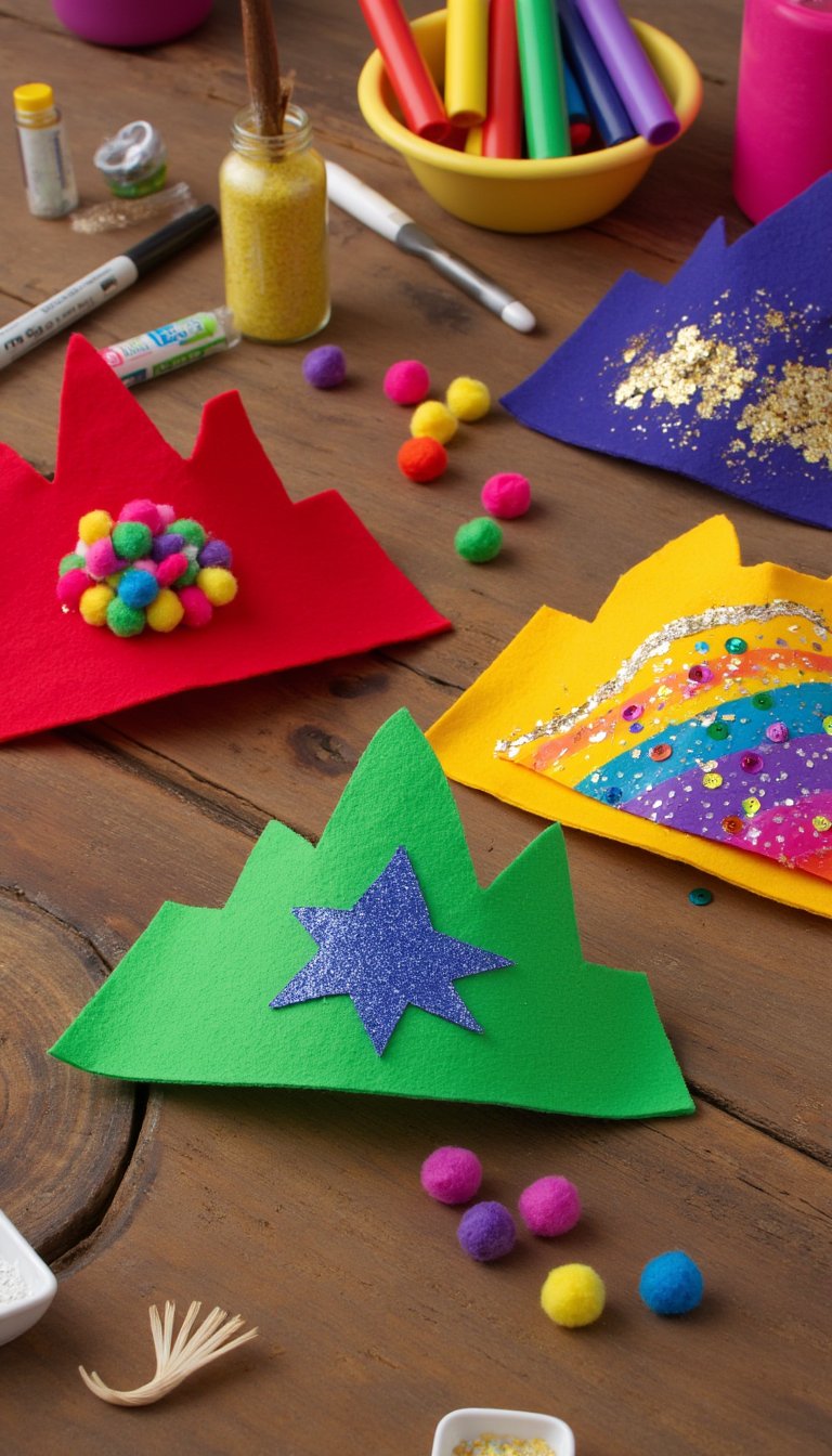 10. Fiesta Felt Crowns