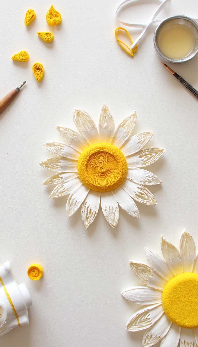 4. Quilled Paper Daisies
