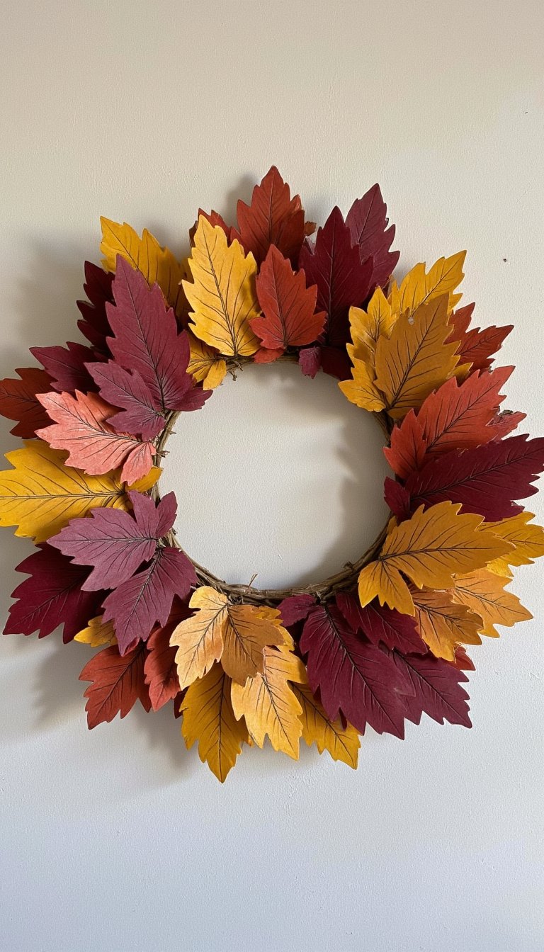 26. A Festive Cardboard Wreath for Any Season