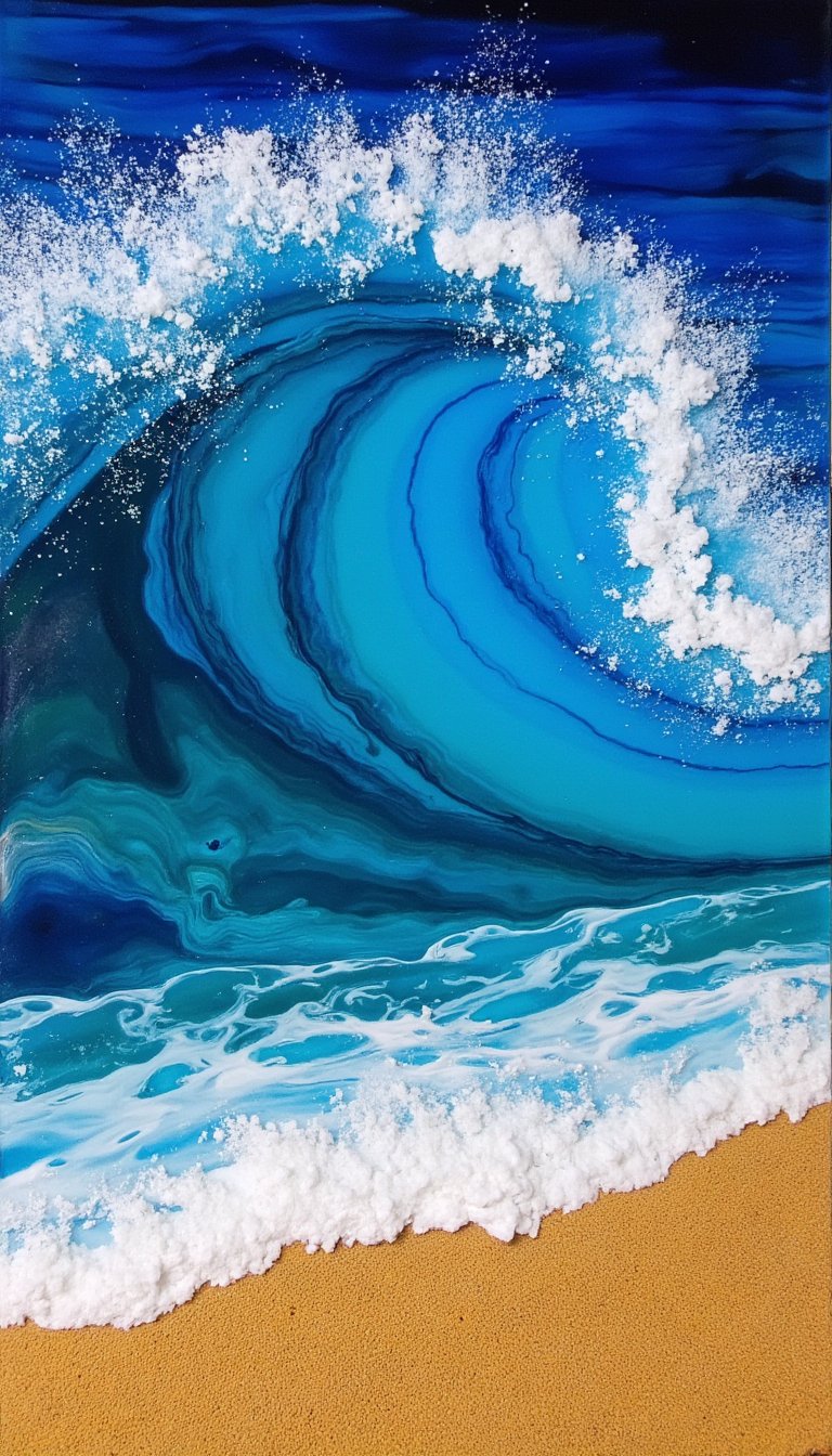 4. Ocean Wave Wall Art