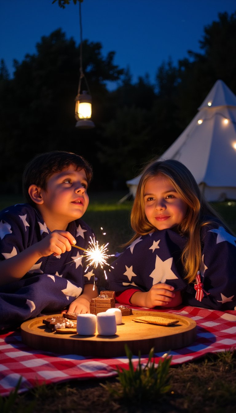 16. Backyard Campout with Star Gazing