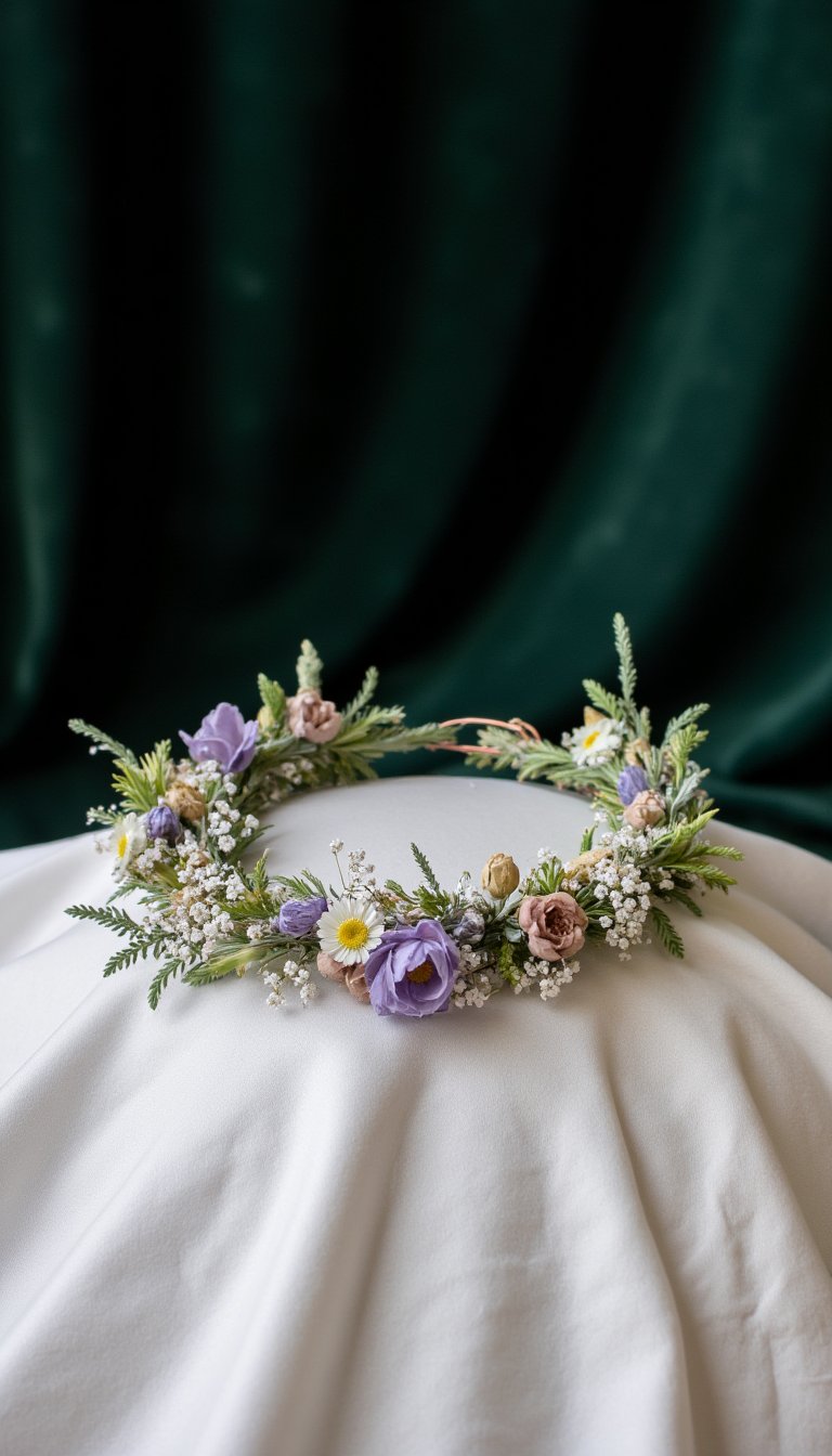 2. Dried Flower Fairy Crowns