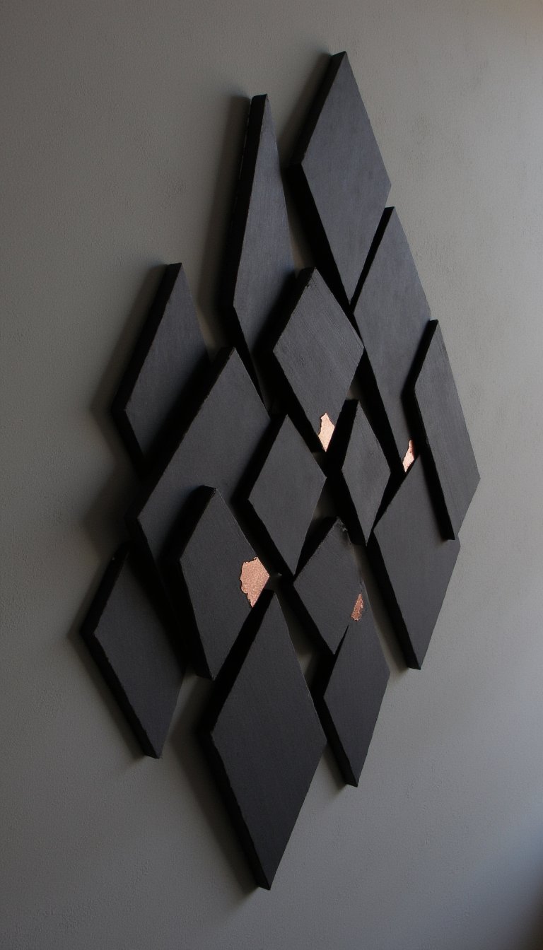 1. Geometric Wall Sculpture