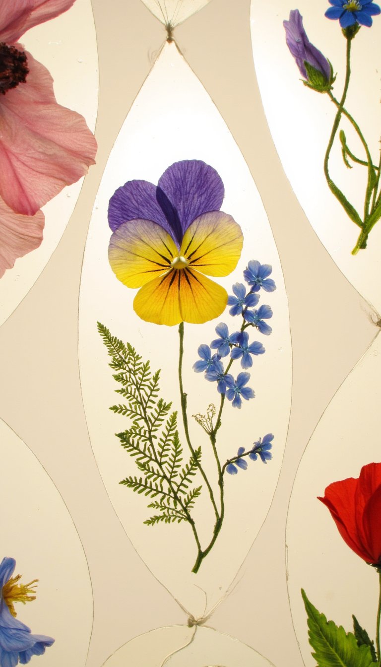11. Pressed Flower Sun Catchers