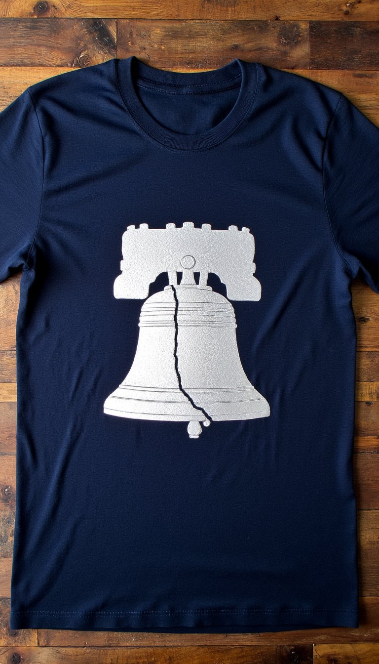 9. Liberty Bell Cracked Texture Tee