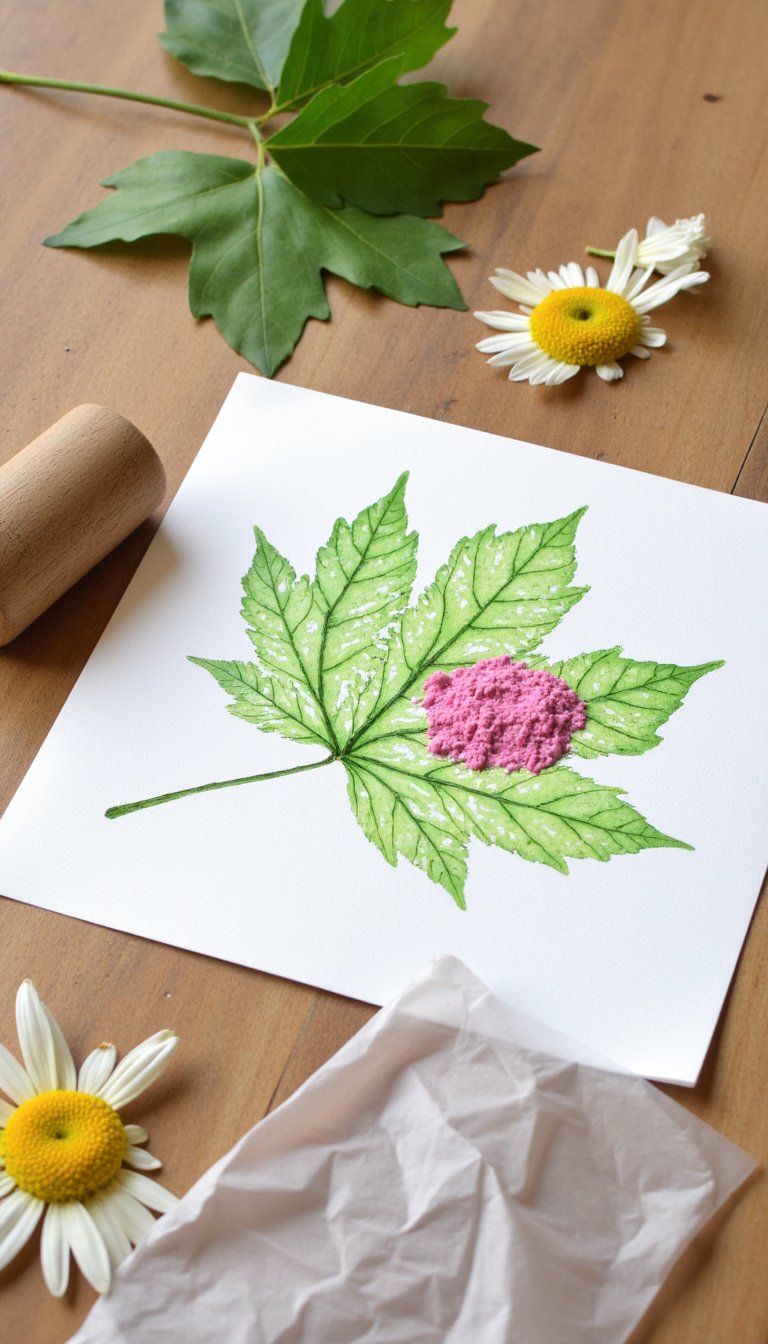16. Leaf & Flower Pounding Prints