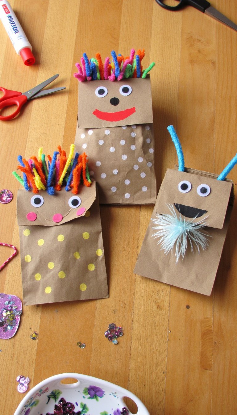 11. Paper Bag Puppets